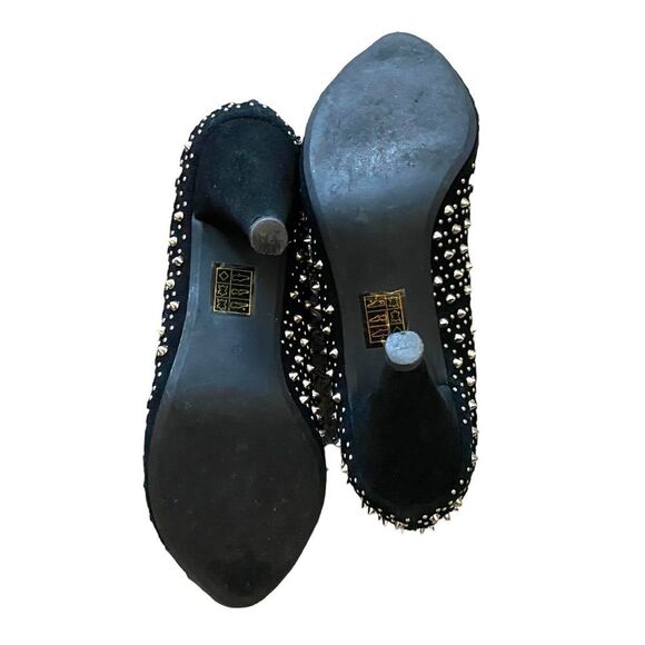 Jeffrey Campbell Spiked + Studded Black Suede Heels Women’s US Size 8 - Picture 9 of 9